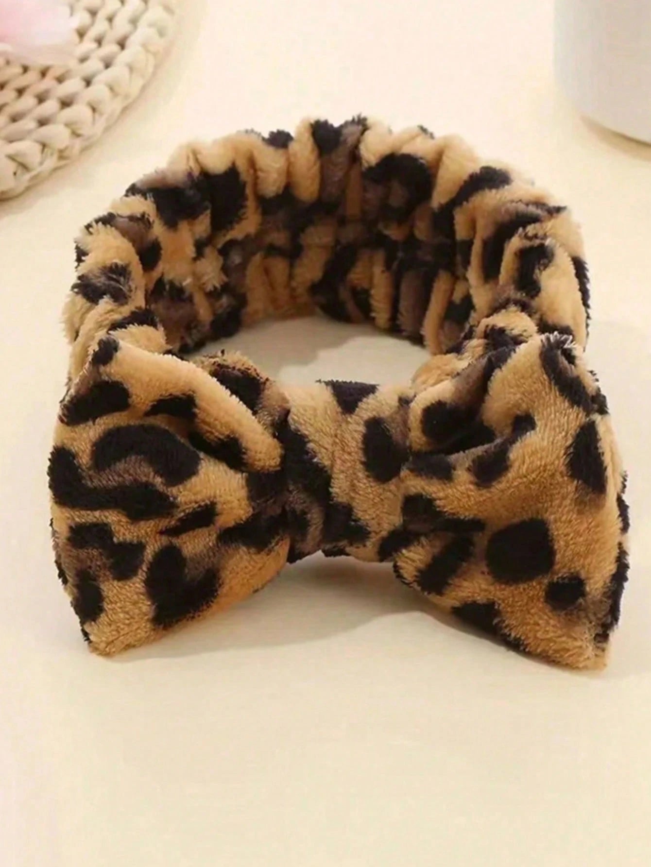 8pcs Leopard Print Headband, Makeup Headband, Christmas Hair Accessory, Women's Facial Wash Headband, SPA Gift, Party, Daily Wear, Lightweight & Practical, Women's Headband, Home Beauty Women's Access