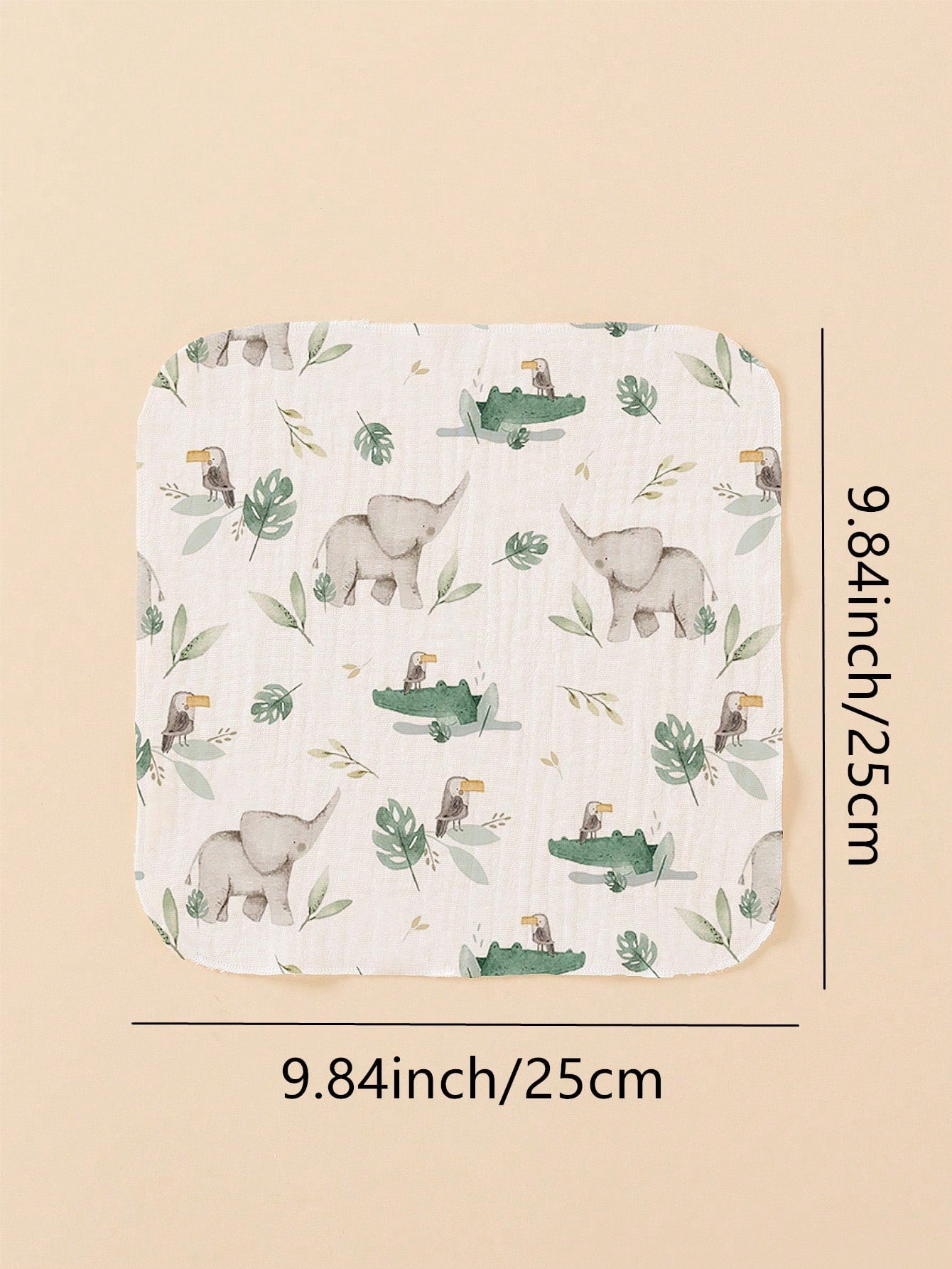 8pcs Lightweight Breathable Single-Layer Baby Bibs, Feeding Wipes, Multi-Purpose Cloths, Suitable For All Seasons