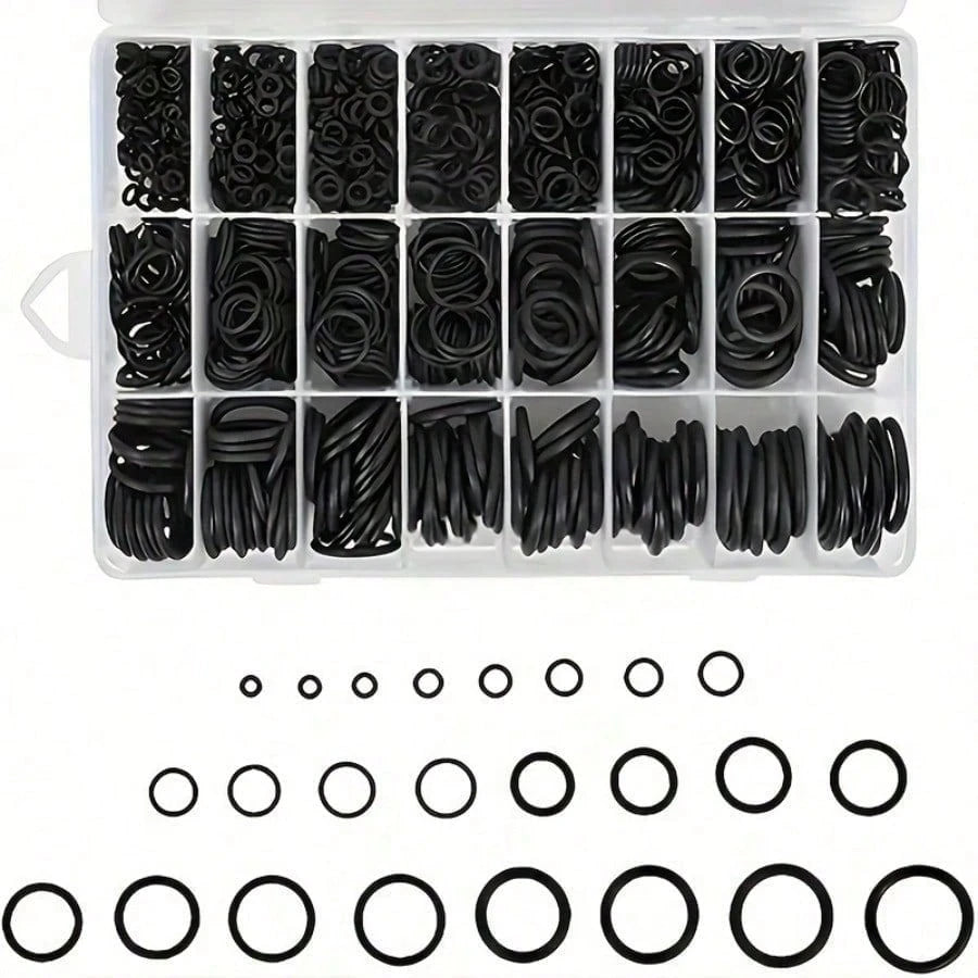 950pcs/225/1200pcsNitrile Rubber O-Rings, Heat And Oil Resistant, With A Hardness Of 70A, Featuring 24 Different Specifications Of Synthetic Rubber Seals, Suitable For High-Pressure Cleaning Machine P