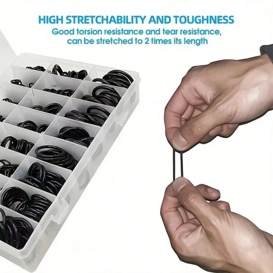 950pcs/225/1200pcsNitrile Rubber O-Rings, Heat And Oil Resistant, With A Hardness Of 70A, Featuring 24 Different Specifications Of Synthetic Rubber Seals, Suitable For High-Pressure Cleaning Machine P