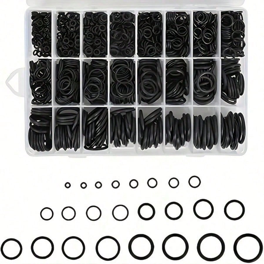 950pcs/225/1200pcsNitrile Rubber O-Rings, Heat And Oil Resistant, With A Hardness Of 70A, Featuring 24 Different Specifications Of Synthetic Rubber Seals, Suitable For High-Pressure Cleaning Machine P