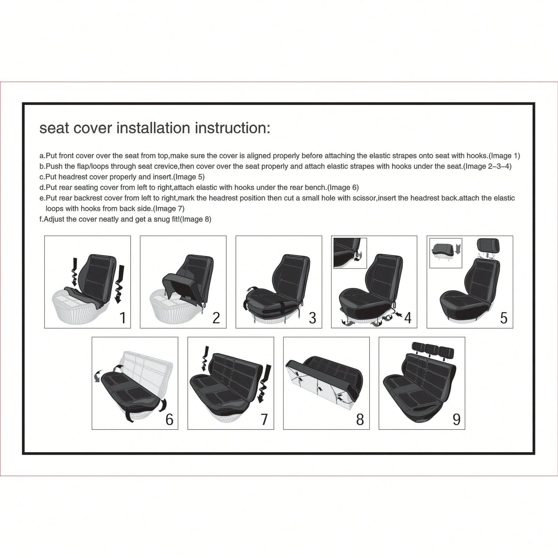 9Pcs New Football Quilted Design Car Seat Covers Pack Airbag Compatible Universal Seat Cushions Car Accessories Design For Women