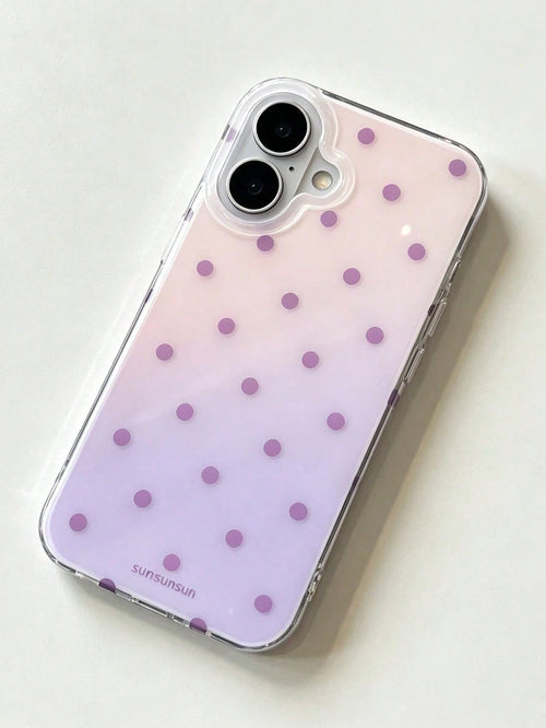 A Fashionable Phone, Minimalist And Cute Design, Black And White Polka Pattern, Suitable 11 To 17 Series, Including Pro Versions.