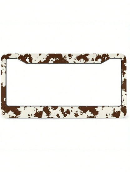 A Universal 2D Aluminum Alloy License Plate Frame-A Must-Have For Girls! Rust-Resistant And Smooth, Includes Screws.Fits Sedans SUV Pickups Commercial Vehicles Car Decor,Valentines Gift,Birthday Gifts