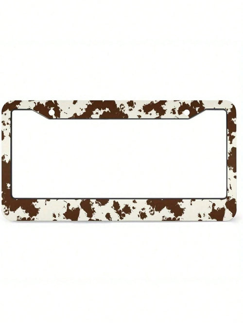 A Universal 2D Aluminum Alloy License Plate Frame-A Must-Have For Girls! Rust-Resistant And Smooth, Includes Screws.Fits Sedans SUV Pickups Commercial Vehicles Car Decor,Valentines Gift,Birthday Gifts