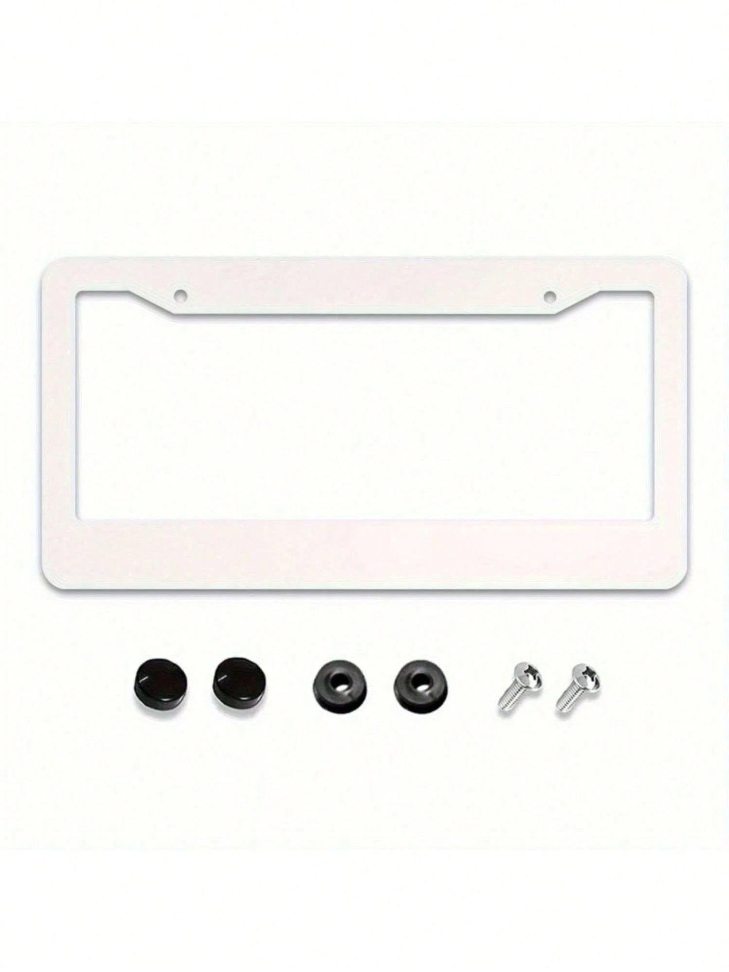 A Universal 2D Aluminum Alloy License Plate Frame-A Must-Have For Girls! Rust-Resistant And Smooth, Includes Screws.Fits Sedans SUV Pickups Commercial Vehicles Car Decor,Valentines Gift,Birthday Gifts