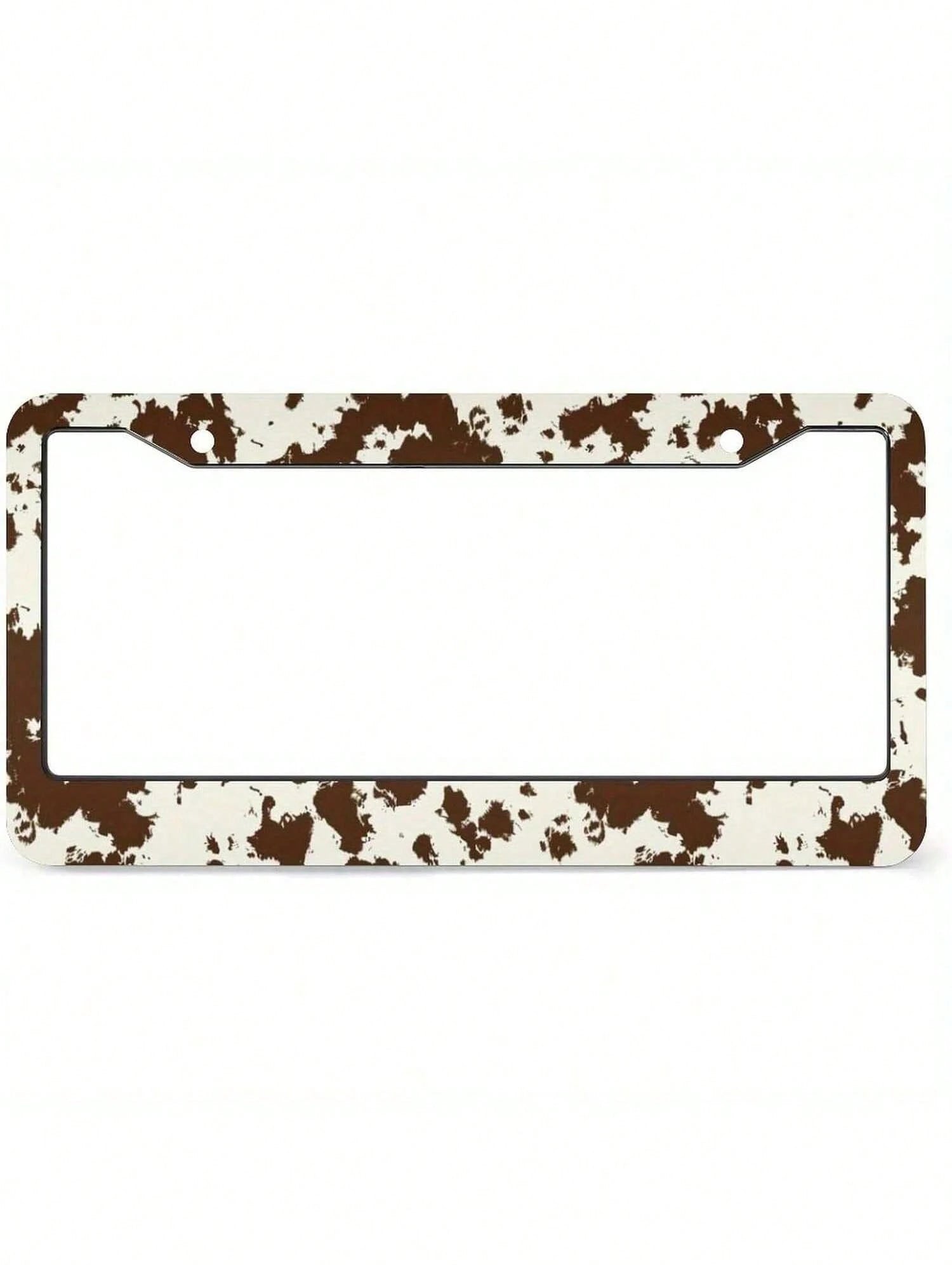 A Universal 2D Aluminum Alloy License Plate Frame-A Must-Have For Girls! Rust-Resistant And Smooth, Includes Screws.Fits Sedans SUV Pickups Commercial Vehicles Car Decor,Valentines Gift,Birthday Gifts