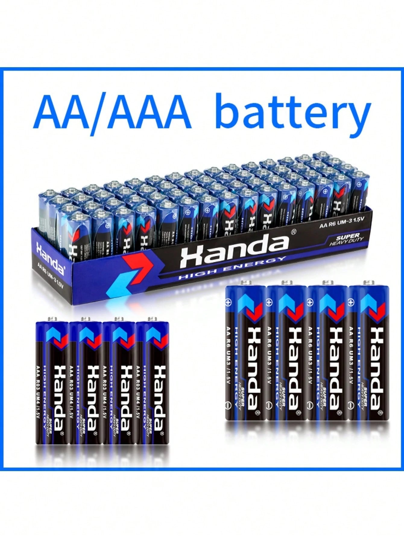 AA/AAA 1.5V Carbon-Zinc Disposable Batteries For LED String Lights, Toys, Remotes, Clocks, Microphones, Compatible For Christmas, Valentine's Day Gifts