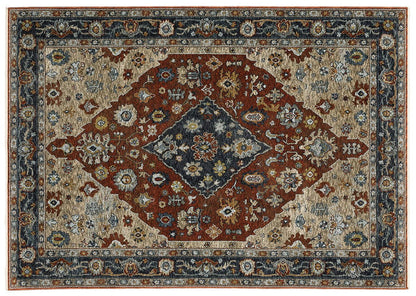 Oriental Weavers Area Rugs Aberdeen Area Rugs 1143H Red Persian By OW Rugs In 8 Sizes
