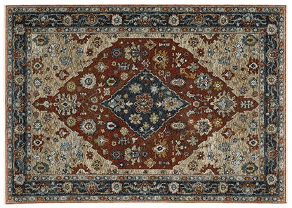Oriental Weavers Area Rugs Aberdeen Area Rugs 1143H Red Persian By OW Rugs In 8 Sizes