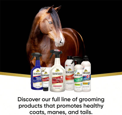 Absorbine ShowSheen Detangler Gel For Coat, Mane &Amp; Tail, Moroccan Argan Oil, Tackles Toughest Knots On Horses, Dogs &Amp; Livestock, 4oz