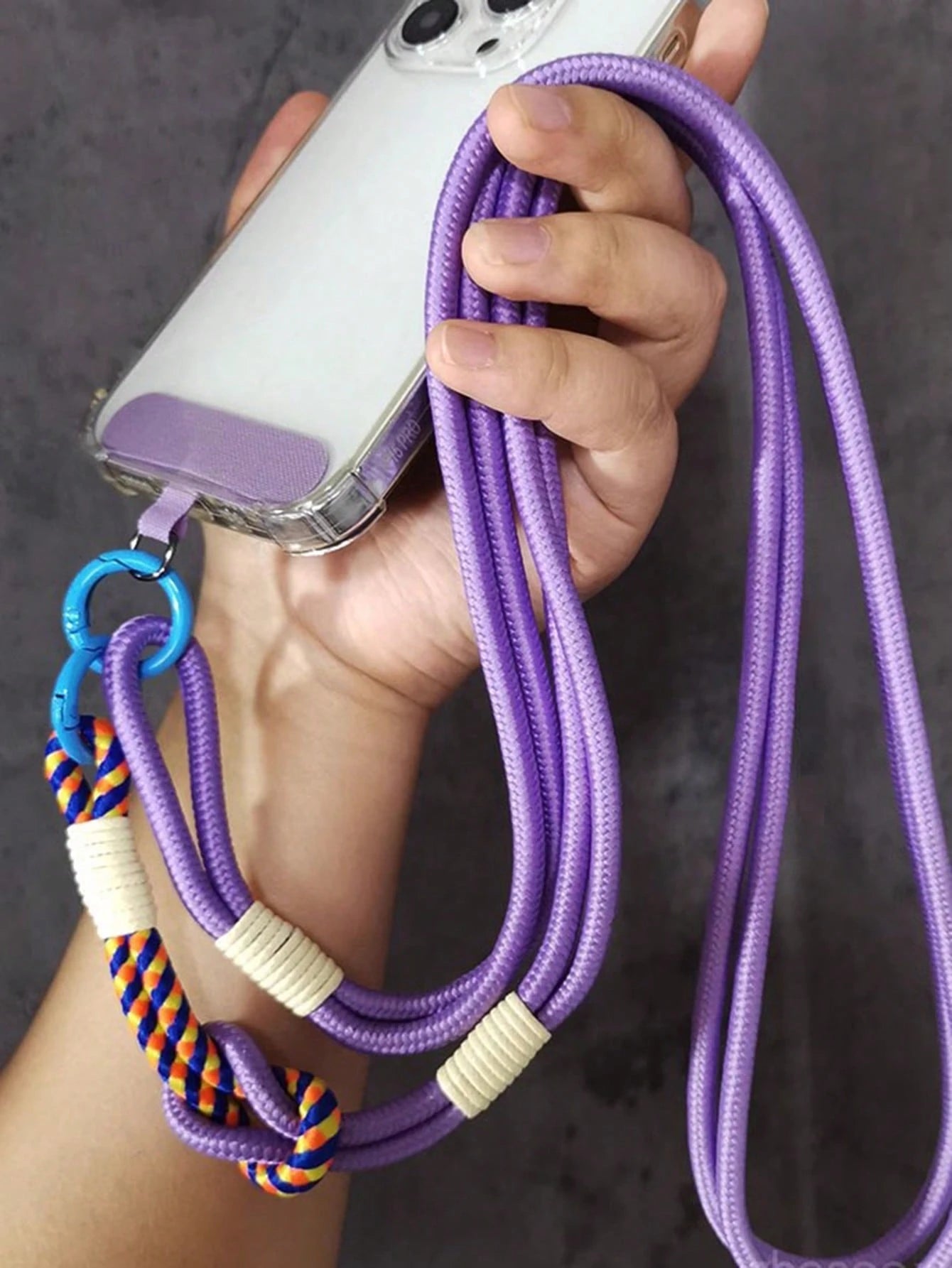 Adjustable Detachable Outdoor Long Strap Phone Case, Universal Fit, Made Of Polyamide Material, With Short Strap, Suitable For Hiking Gifts For Mother, Family, Friends, Birthday, Holiday Phone Charm