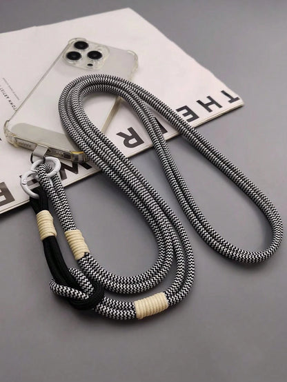 Adjustable Detachable Outdoor Long Strap Phone Case, Universal Fit, Made Of Polyamide Material, With Short Strap, Suitable For Hiking Gifts For Mother, Family, Friends, Birthday, Holiday Phone Charm