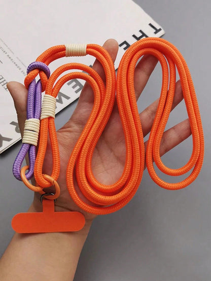 Adjustable Detachable Outdoor Long Strap Phone Case, Universal Fit, Made Of Polyamide Material, With Short Strap, Suitable For Hiking Gifts For Mother, Family, Friends, Birthday, Holiday Phone Charm