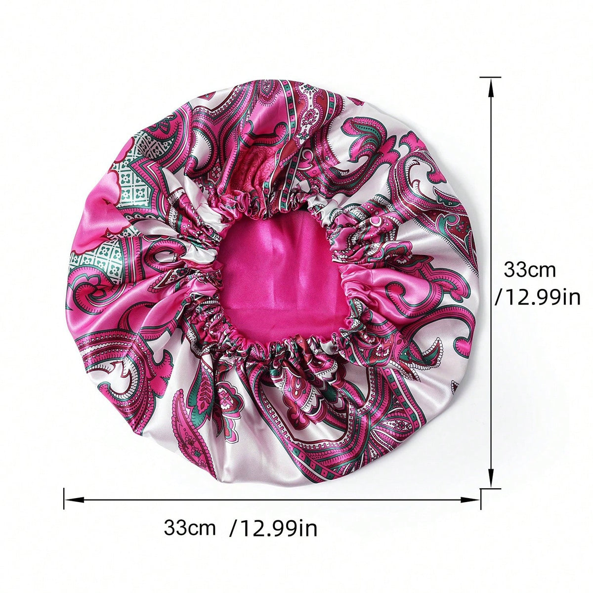 Adjustable Satin Double Layer Sleep Cap, Extra Large Printed Hair Protection Cap, Super Soft Women's Chemotherapy Cap