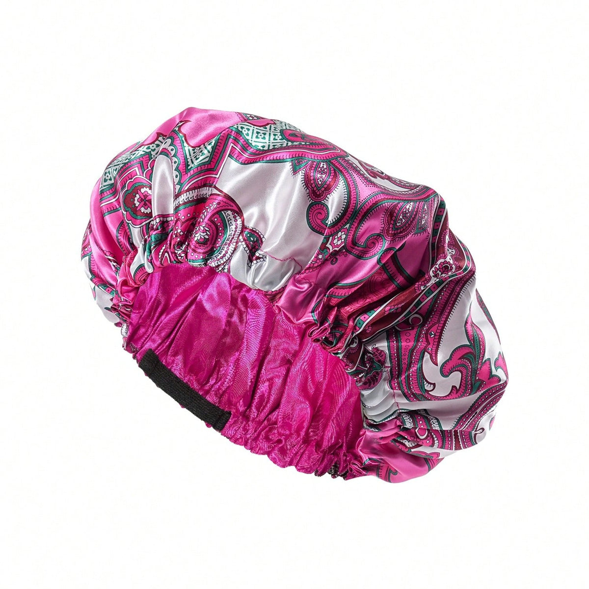Adjustable Satin Double Layer Sleep Cap, Extra Large Printed Hair Protection Cap, Super Soft Women's Chemotherapy Cap