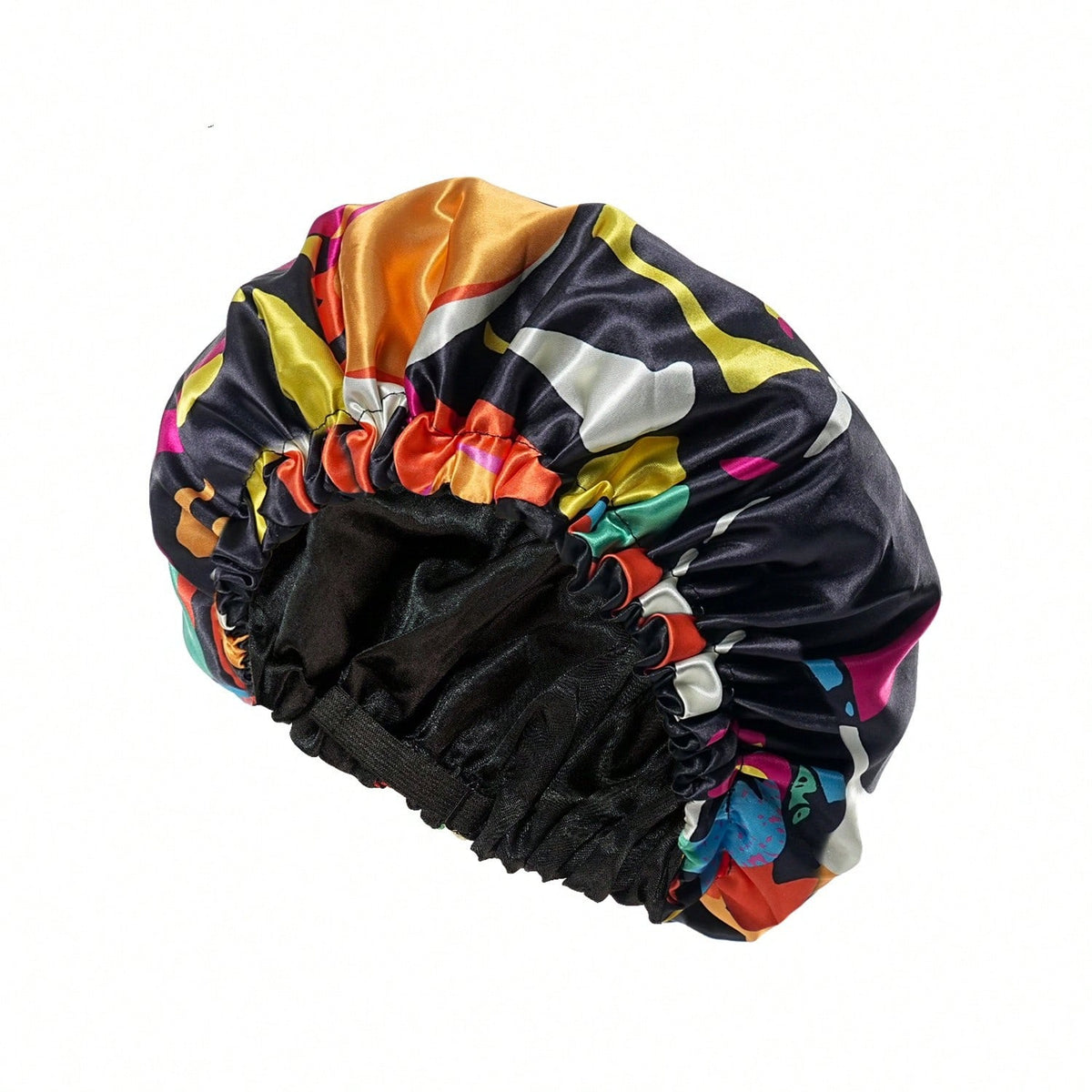 Adjustable Satin Double Layer Sleep Cap, Extra Large Printed Hair Protection Cap, Super Soft Women's Chemotherapy Cap
