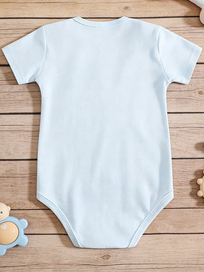 Adorable Cute Toddler Infant Baby Nacho Baby Cartoon Food Graphic Print Short Sleeve Crew Neck Bodysuit Summer Holiday Vacation Casual Wear