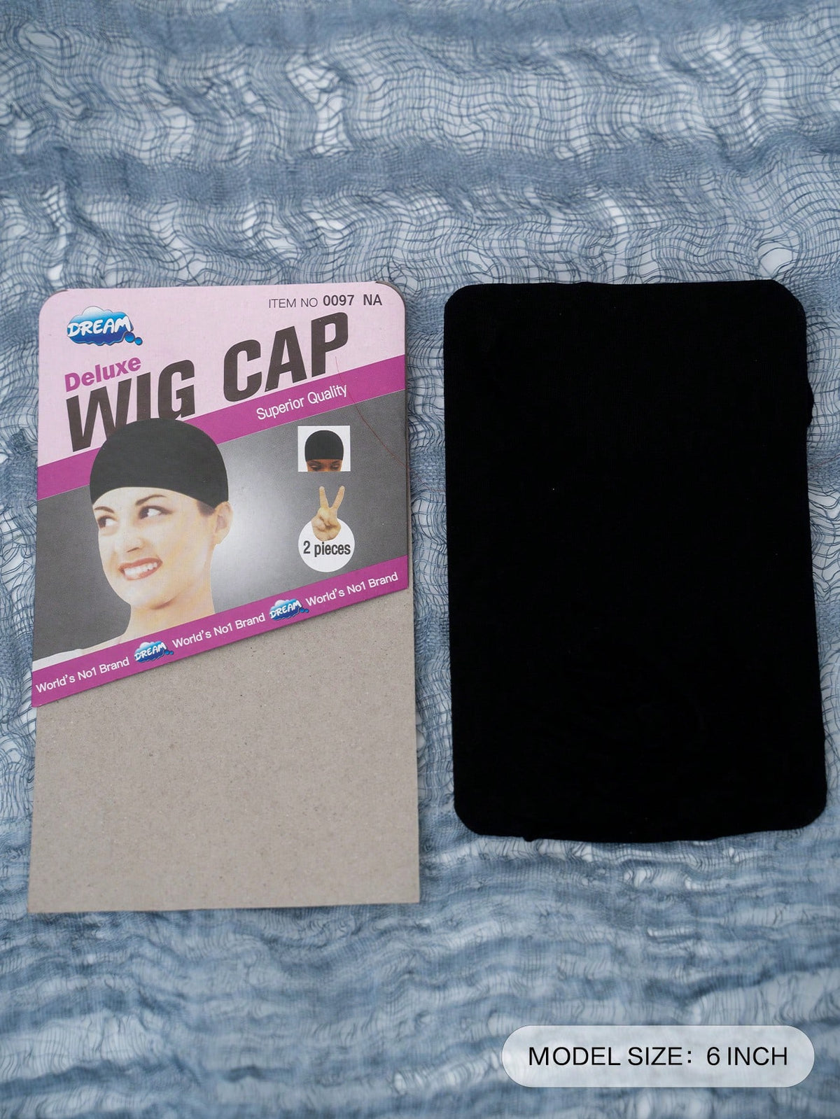alicegarden 1pc 6-Inch Black Hair Net Wig Cap Hair Accessory