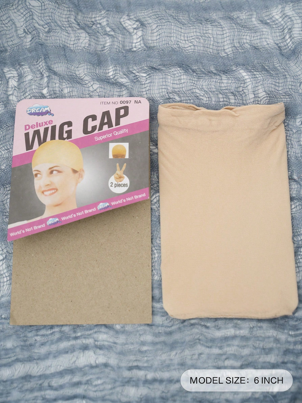 alicegarden 1pc 6-Inch Black Hair Net Wig Cap Hair Accessory