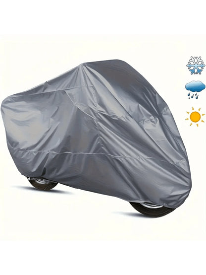 All-Season Motorcycle/Bicycle Single-Layer Rain Cover, Waterproof, UV Protection, Snow Protection, Dust Protection, Suitable For Motorcycles And Bicycles