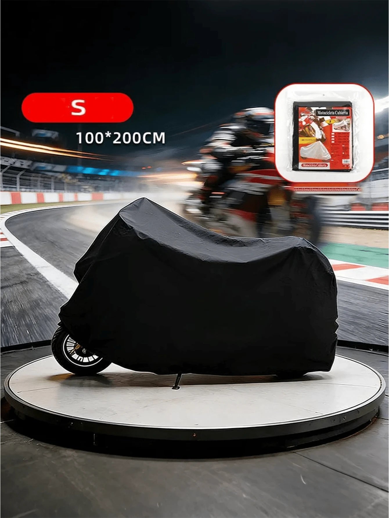 All-Season Motorcycle/Bicycle Single-Layer Rain Cover, Waterproof, UV Protection, Snow Protection, Dust Protection, Suitable For Motorcycles And Bicycles