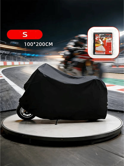 All-Season Motorcycle/Bicycle Single-Layer Rain Cover, Waterproof, UV Protection, Snow Protection, Dust Protection, Suitable For Motorcycles And Bicycles