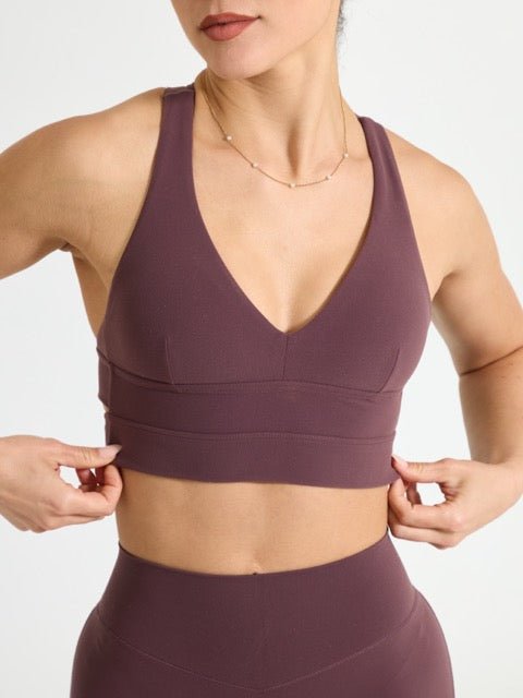 Alpha Sports Bra - Smoked Cherry