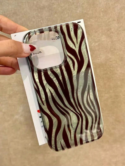 American Zebra Stripe Pattern Phone Case Compatible With IPhone 17/16/15/14 Pro Max/13 Pro/12/11, New INS Fashion Women's Creative Protective Cover