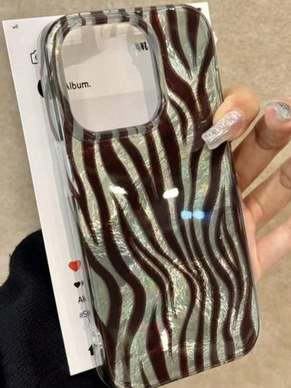 American Zebra Stripe Pattern Phone Case Compatible With IPhone 17/16/15/14 Pro Max/13 Pro/12/11, New INS Fashion Women's Creative Protective Cover