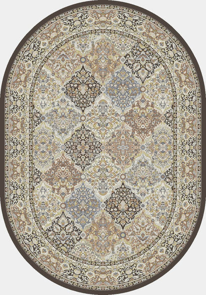 Dynamic Area Rugs Ancient Garden Area Rugs 57008-3235 Brown  Poly 17 Sizes Belgium