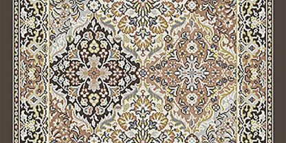 Dynamic Area Rugs Ancient Garden Area Rugs 57008-3235 Brown  Poly 17 Sizes Belgium