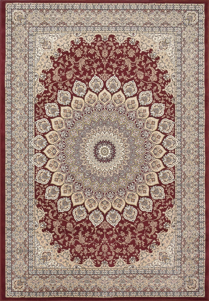 Dynamic Area Rugs Ancient Garden Area Rugs 57090-1484 Red100% Poly Belgium 13 Sizes