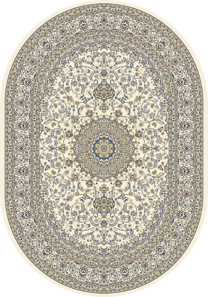 Dynamic Area Rugs Ancient Garden Area Rugs 57119-6464 Ivory 100% Poly Belgium 17 Sizes