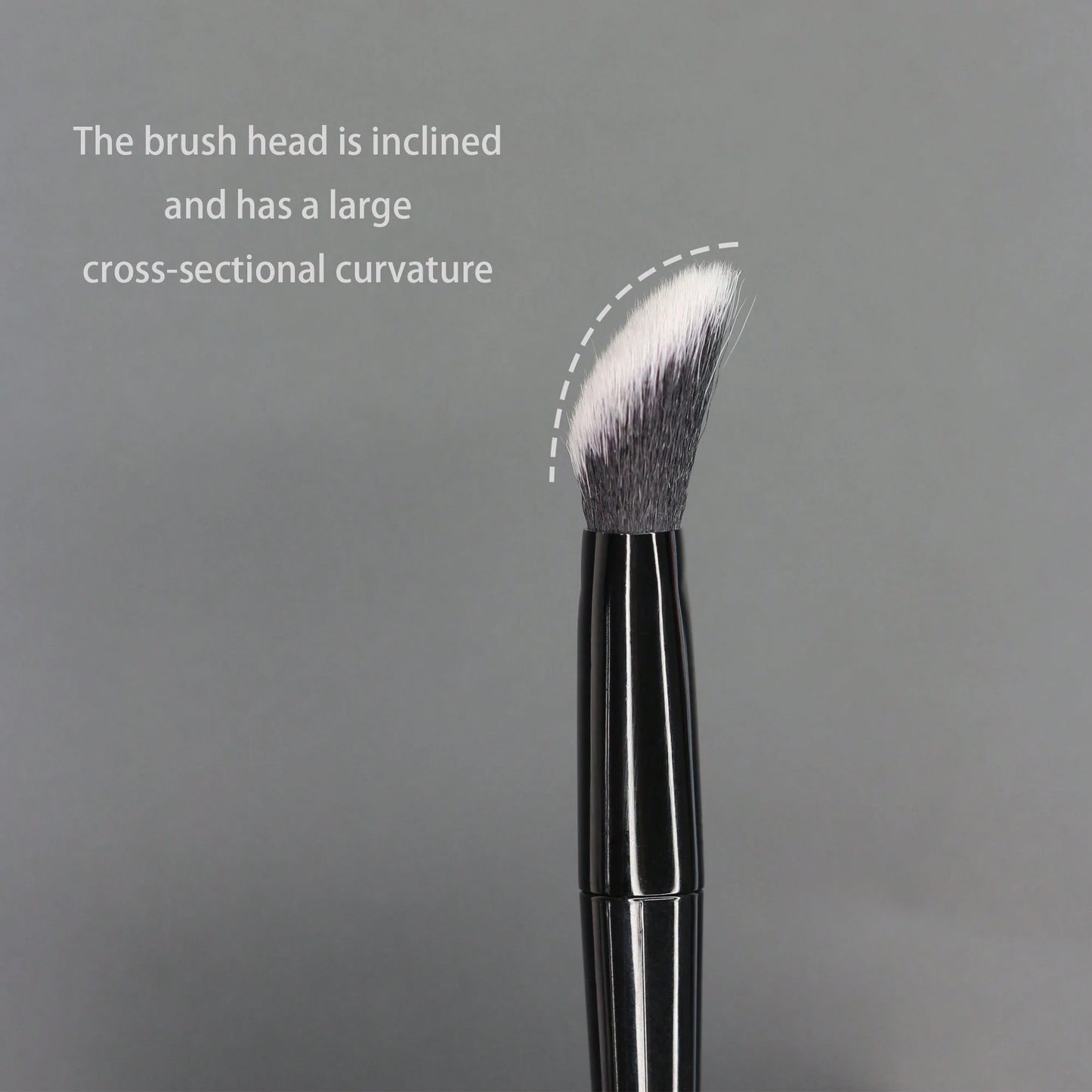 Angled Large Cut Crease Concealer Brush, Blush Brush/ Multiple Colors Available/ Brush Head Shape Fits Facial Contour, Angled Shape And Large Cut Crease Curve Make Operation More Efficient/ Precise