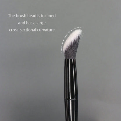 Angled Large Cut Crease Concealer Brush, Blush Brush/ Multiple Colors Available/ Brush Head Shape Fits Facial Contour, Angled Shape And Large Cut Crease Curve Make Operation More Efficient/ Precise