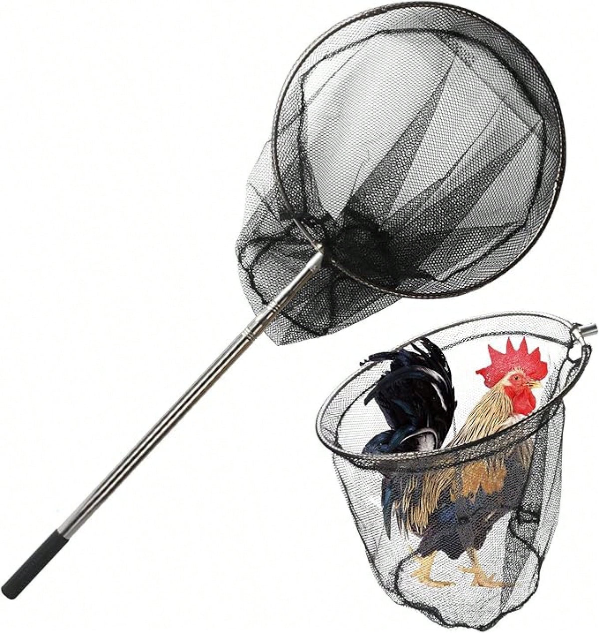 Animal Catching Net Pole Trap Tool, Chicken Catcher, Leg Hook Trapping Kit, Animal Control Catching Pole.Suitable For Catching Cats, Birds, Poultry, And Small Animals.Ideal For Farm And Backyard Use.F