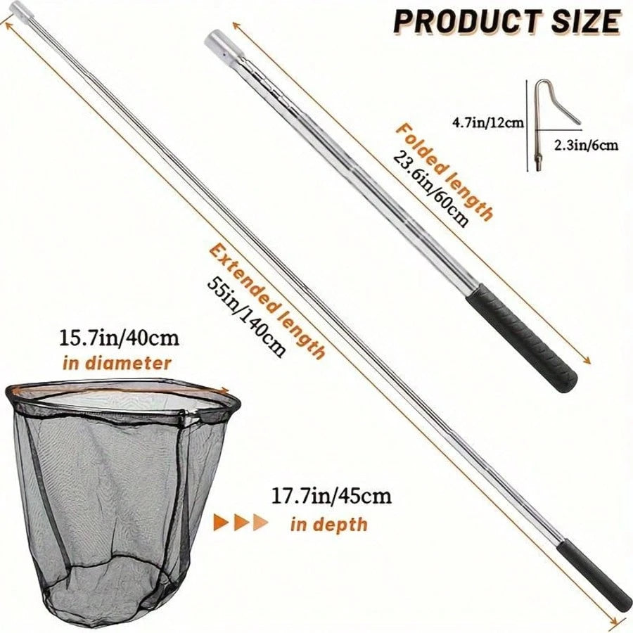 Animal Catching Net Pole Trap Tool, Chicken Catcher, Leg Hook Trapping Kit, Animal Control Catching Pole.Suitable For Catching Cats, Birds, Poultry, And Small Animals.Ideal For Farm And Backyard Use.F