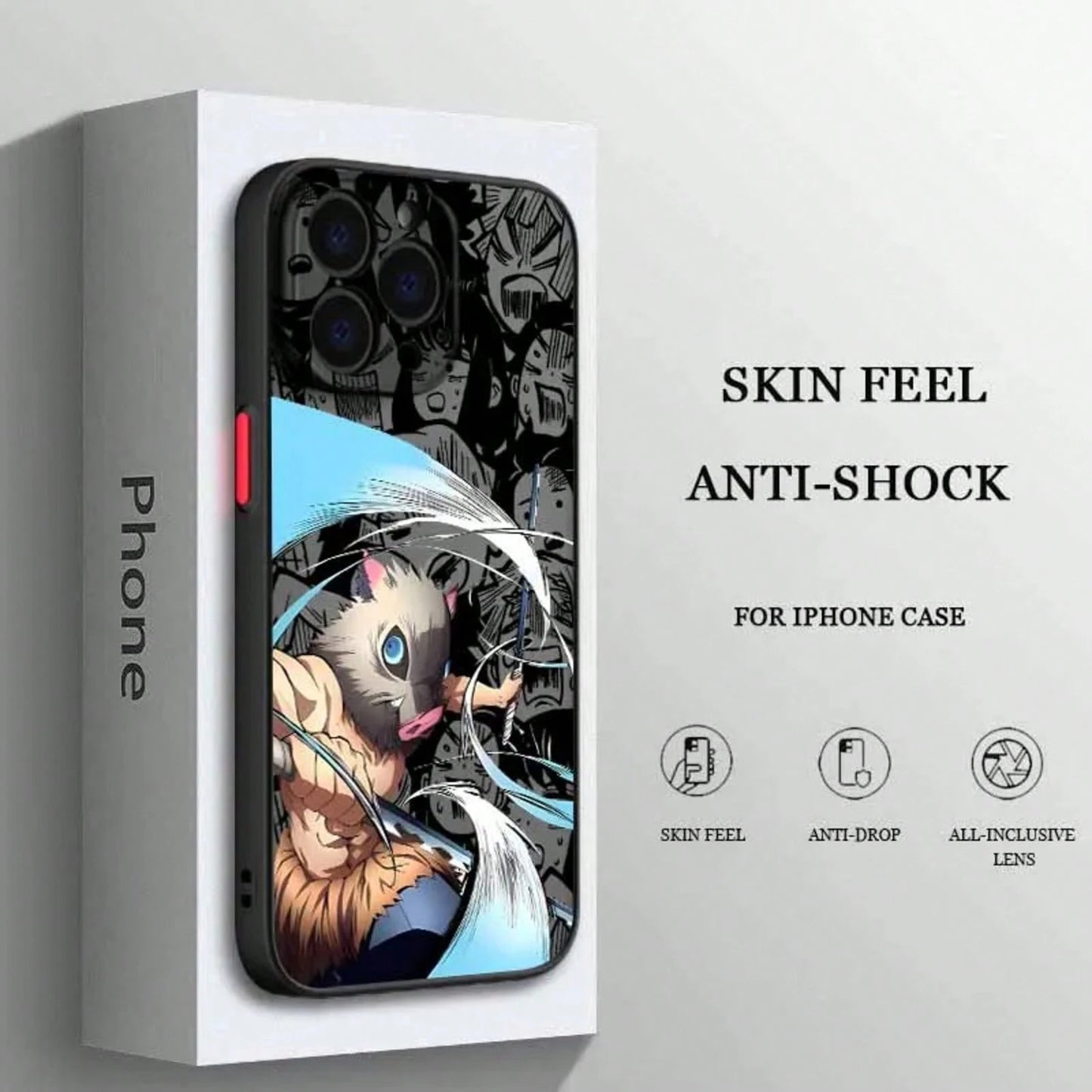 Anime For IPhone 17 Air 16E 16 15 14 13 12 11 8 7 Mini Pro Max Plus Frosted Translucent Soft Phone Case