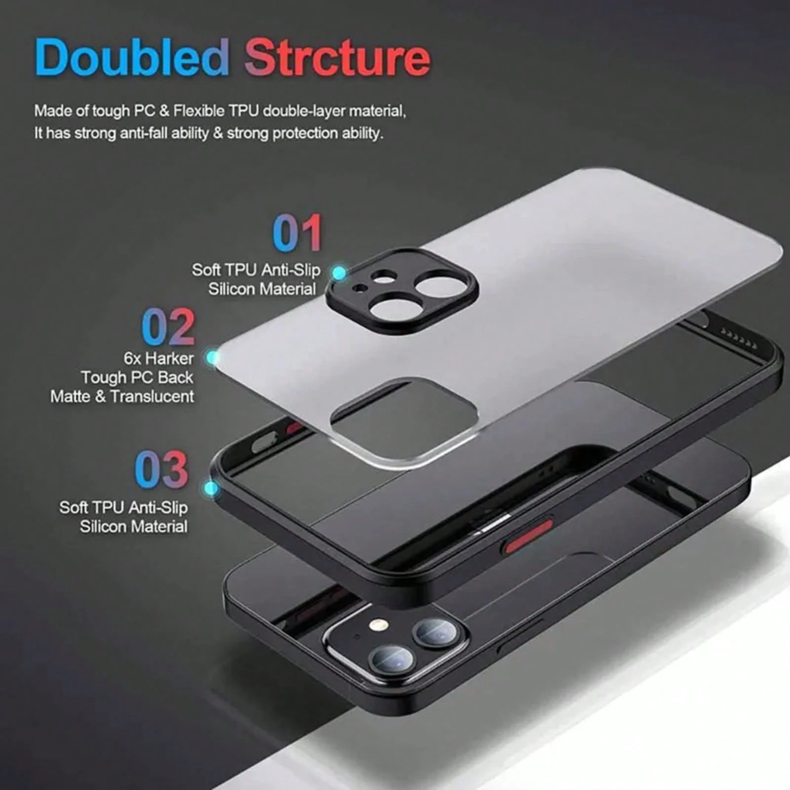 Anime For IPhone 17 Air 16E 16 15 14 13 12 11 8 7 Mini Pro Max Plus Frosted Translucent Soft Phone Case