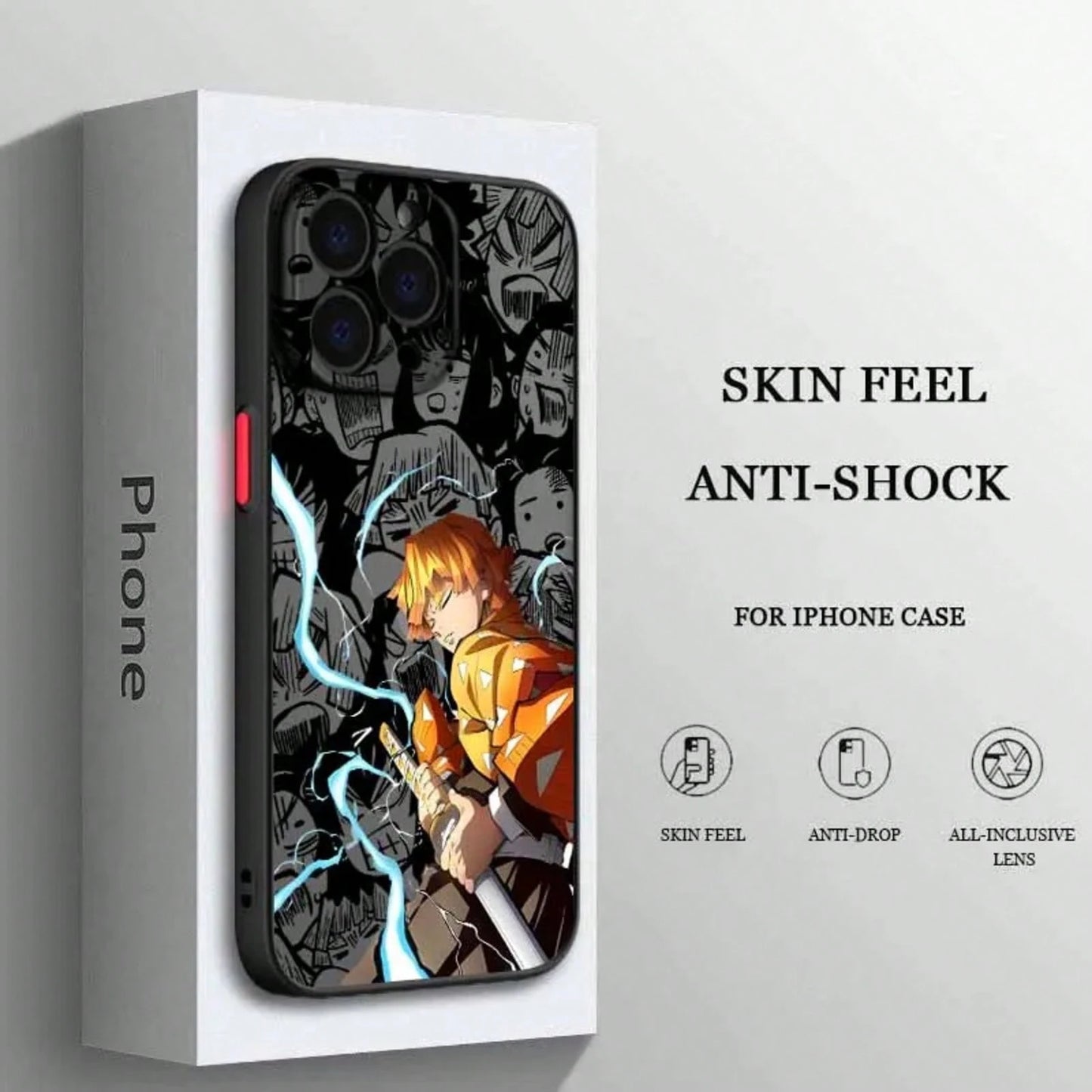 Anime For IPhone 17 Air 16E 16 15 14 13 12 11 8 7 Mini Pro Max Plus Frosted Translucent Soft Phone Case