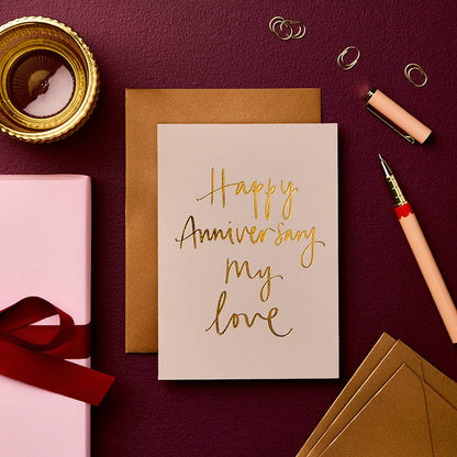 Anniversary Card | Modern Foil Stationery