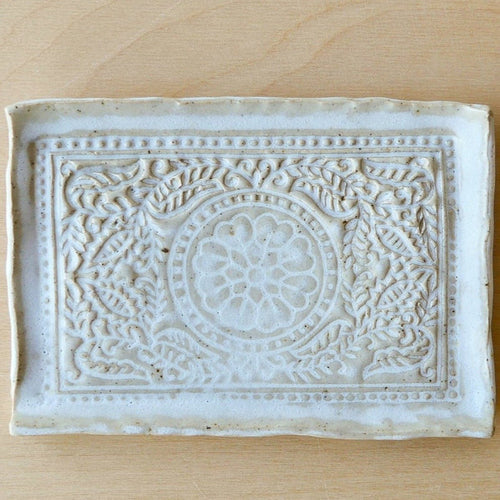 Antique Floral Tray