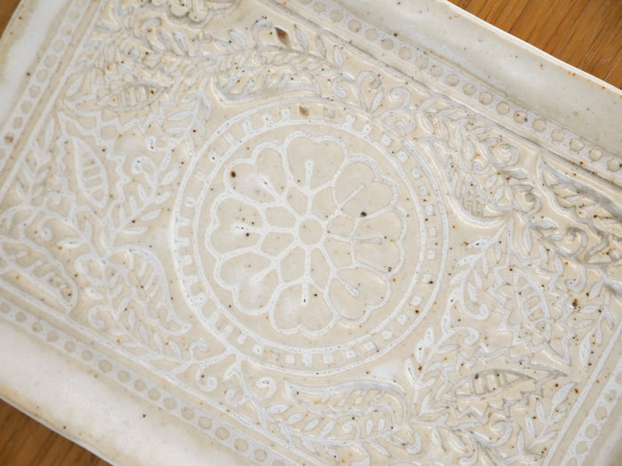 Antique Floral Tray