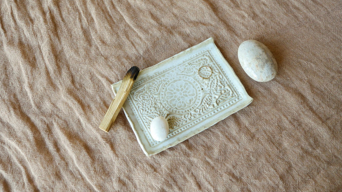 Antique Floral Tray