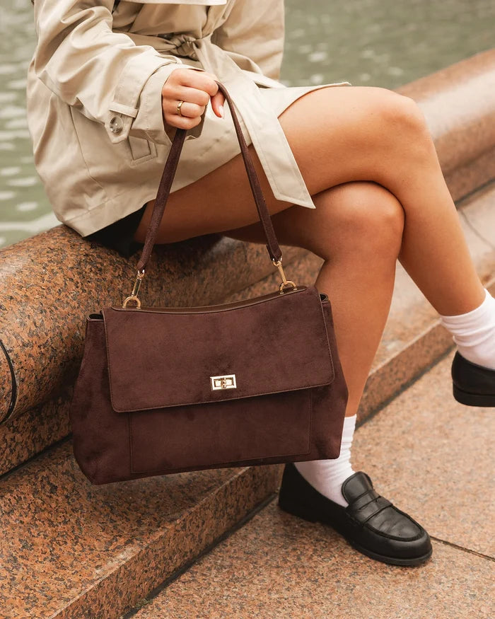 Arden Suedette Shoulder Bag