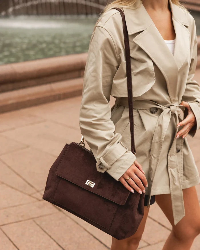 Arden Suedette Shoulder Bag