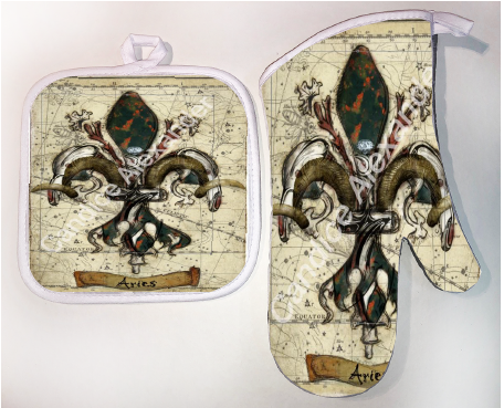 Pot Holder & Oven Mitt Set