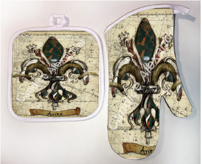 Pot Holder & Oven Mitt Set