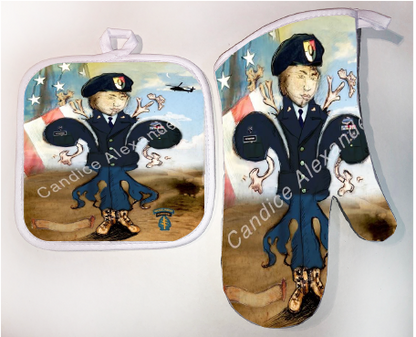 Pot Holder & Oven Mitt Set
